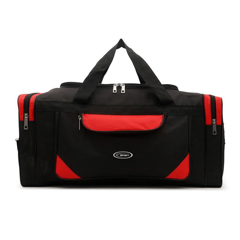 Leisure travel bag Large capacity fitness bag Outdoor mountaineering bag Storage Going out sports красный