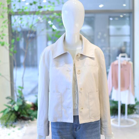 Olive de Olive Out Pocket Faux Leather Jacket YY6SJD06