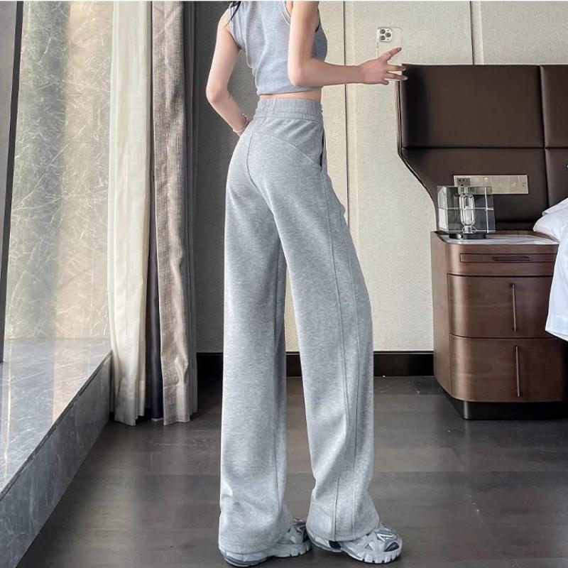 Banana Sweatpants Female Spring and Autumn High-waisted Loose Thin Wide-legged Narrow Version of The Casual Sweatpants Trousers
