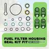 904-535 Fuel Filter Housing Seal Kit Fit for Ford 6.0L Powerstroke | for Excursion F-250 F-350 F-450 F-550 Super Duty 2003-2007 V8 Replace