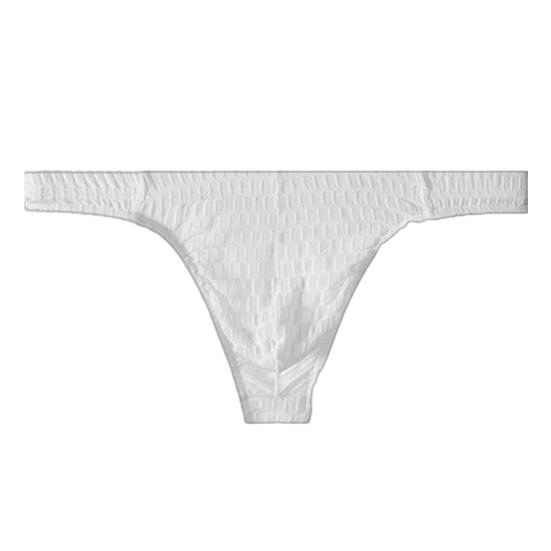Men's Thong Sexy Low Rise G-String Bikini Briefs Ultra-thin T-back Underwear U Pouch Support Underpants