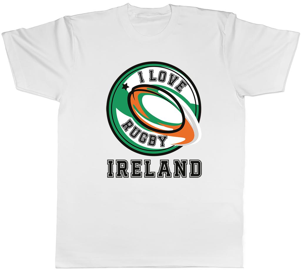 I Love Rugby Ireland Irish Fan Supporter Unisexs TShirt Tee Gift Top
