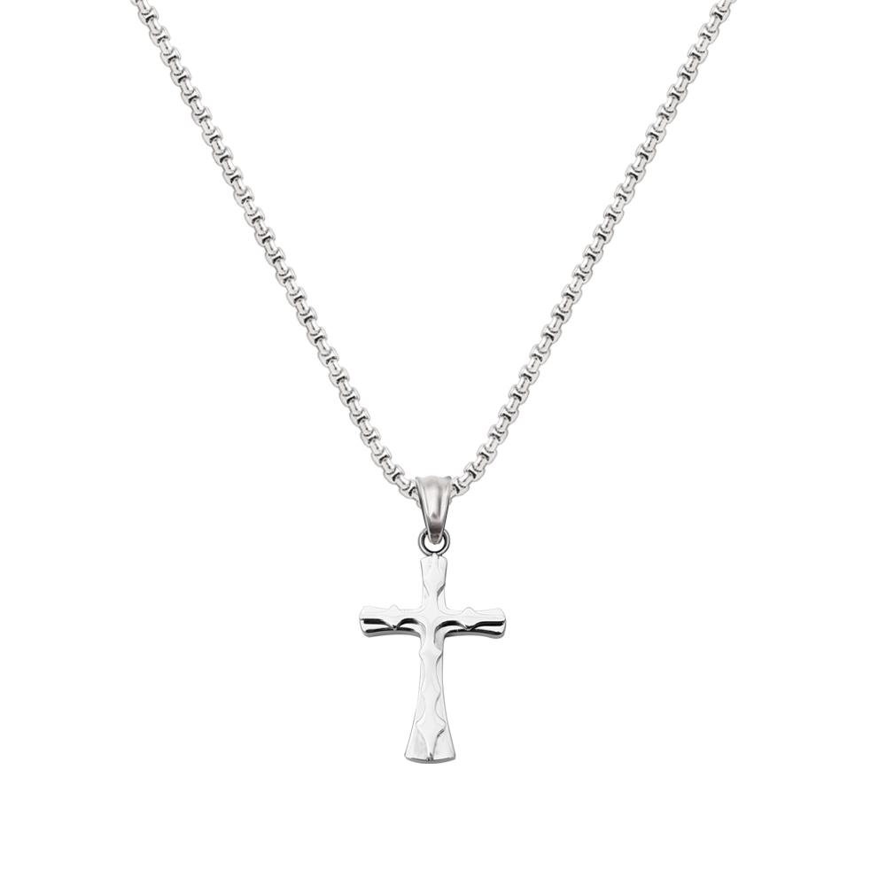 Blancier Guardian Cross Bm251N1080 Men'S Cross Necklace