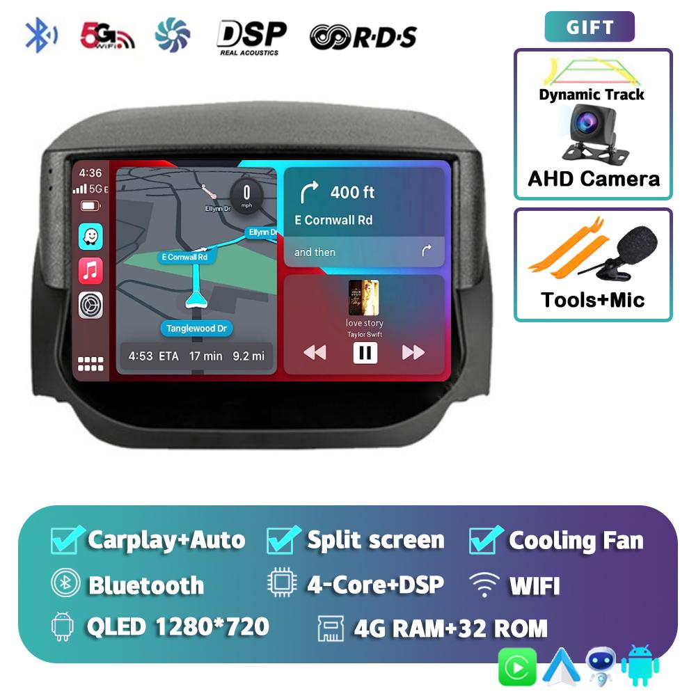 Android 14 Carplay Auto Car Radio For Ford EcoSport Eco Sport 2014 2015 2016 2017 2018 GPS Recorder Multimedia Player 4G+BT DSP