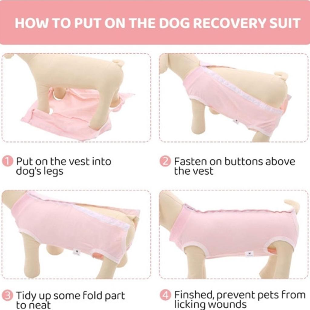 Cotton Dog Medicals Suit After Surgeries Abdominal Wound Puppies Surgical Clothes for Neutered Pet
