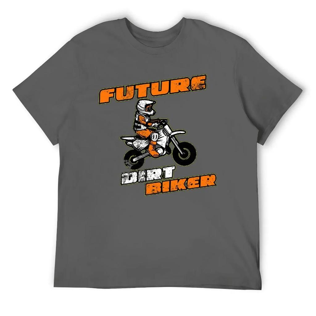 Sport T-shirts Hot Sale Nerd Leisure USA Size Future Dirt Biker Funny Motocross Gift for Kids Y Round Neck T-shirt clothing