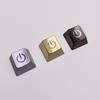  Zinc Alloy Keycap Metal ESC Keycap with Engraved Power Switching Sign For Mechanical Keyboards Customization