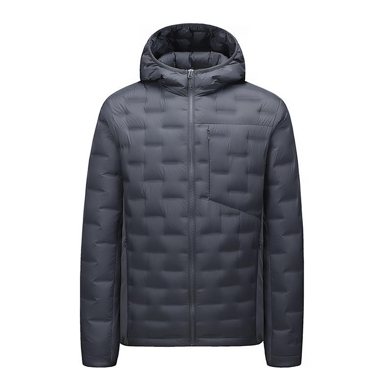 Winter light and thin models can be opened twice down jacket hooded light and thin down jacket fashion casual hooded down jacket men