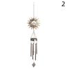 Led Solar Powered Sun And Moon Wind Chime Waterproof Light For Garden Decoration Outdoor Home Lighting