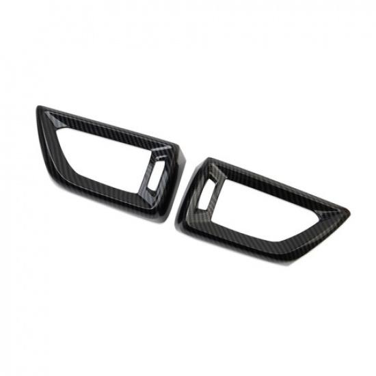 Armaturenbrett Seitenlüftungsgitter AC-Belüftungsabdeckung Verkleidung im Carbonfaser-Stil für Acura RDX