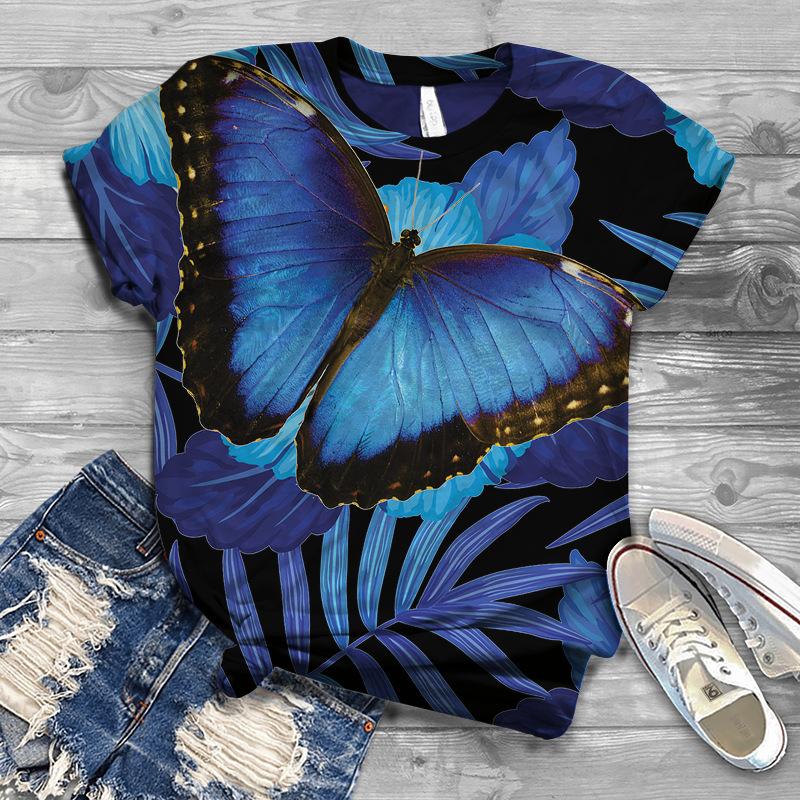 3D Printed Sunflower Series Short Sleeved Women's T-shirt Top