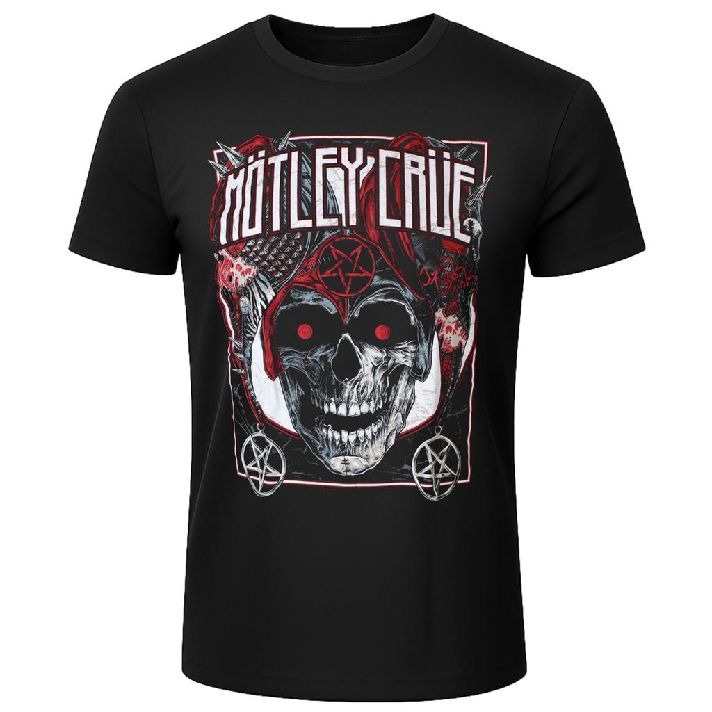 Summer Mtley Cre Graphic Cotton Tshirt Unisex Summer Short Sleeve Fashion Brand Tee Luxury Casual Vintage Tees
