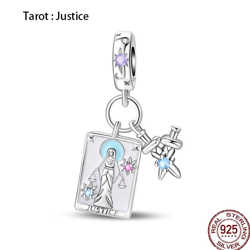 New Copper Magic Tarot Series Green Zircon Tree Of Life Charms Bead Fit Pan Bracelets Diy Madam Jewelry Gift