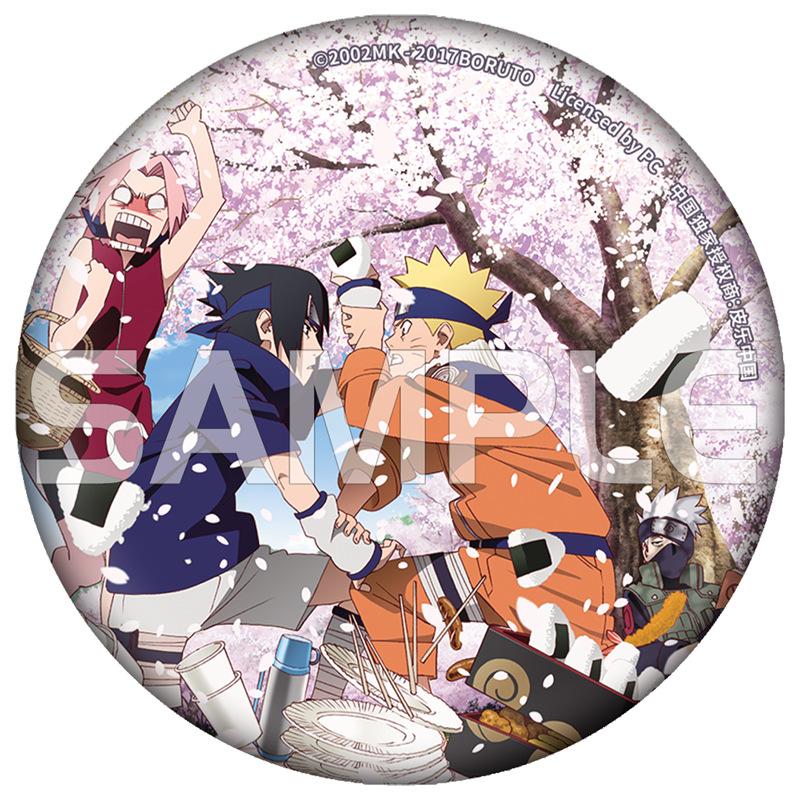 

NARUTO Boruto Uchiha Sasuke Sakura Kakashi China Official Authorization the No.7 Team Series 7cm Badge 7cm