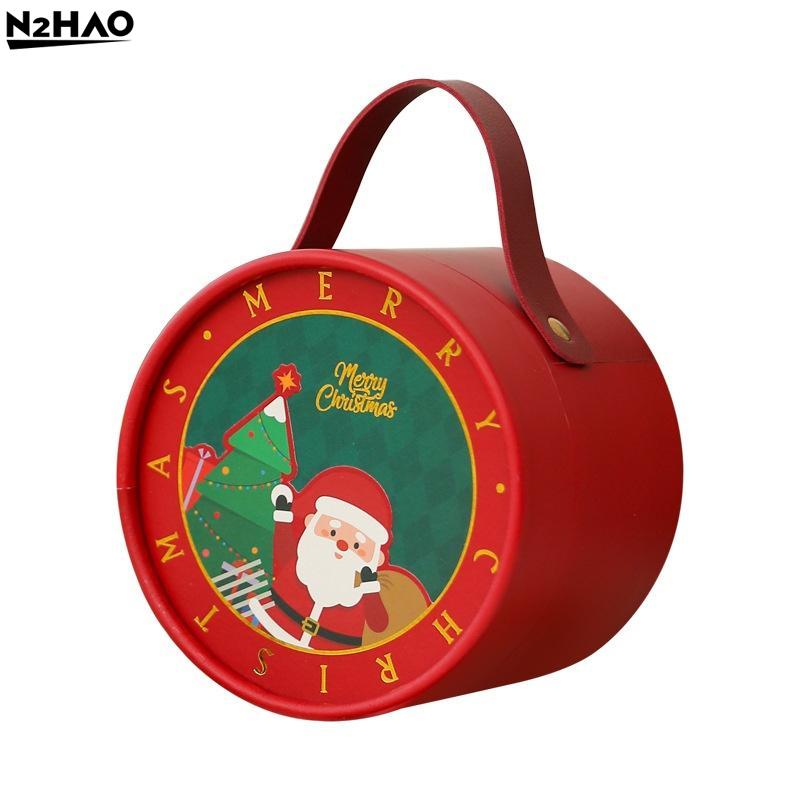 2025 Eco-Friendly Christmas Apple Box Gift Box Christmas Eve Christmas Fruit Packaging Box Christmas Gift Box (excluding Apples)