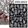 5D Embossed Christmas Nail Art Stickers New Year Red Santa Claus Tree Penguins Snowman Winter Sliders Girl Manicure Decals NK-1*