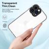 For iPhone 15 Pro Case TPU+PC Color Frame Anti-scratch Clear Phone Cover