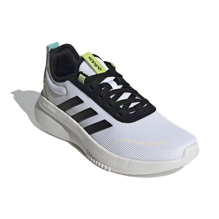 Adidas Lite Racer Rebold White Black Men Sneakers Footwear-White Core-Black Semi-Solar-Slime GZ0354