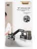 Stainless Steel Rotating Faucet for Kitchen & Wash Basin - Hot & Cold Water Switch