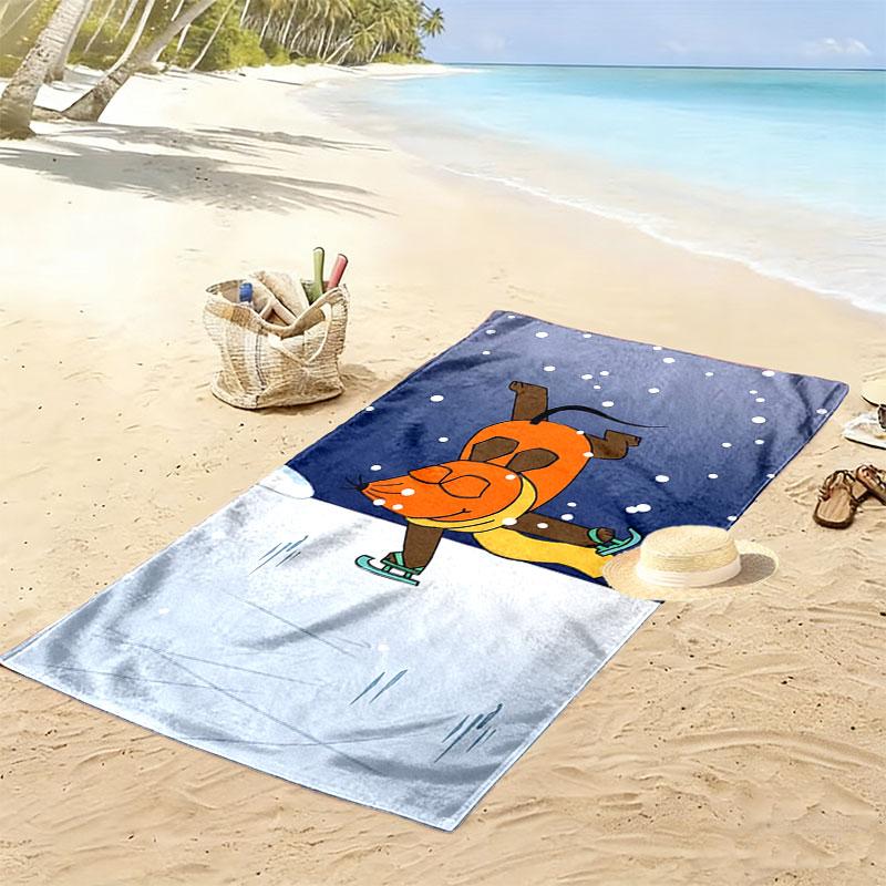 Die Maus Beach Towel, Large Soft Quick Dry Towel for Beach Camping Swimming