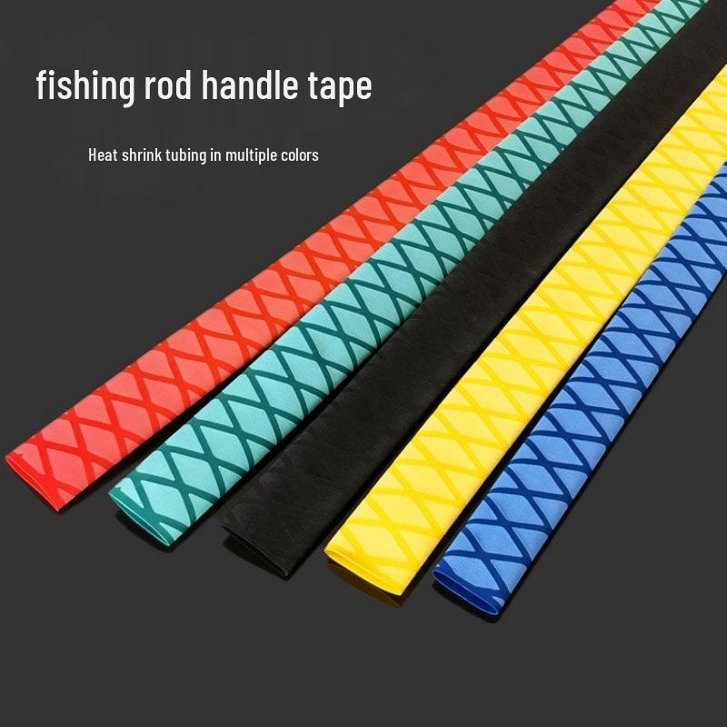 

Colored Heat Shrink Tube Grip Tape for Fishing Rods and Badminton Rackets 2cm (For 2.7m Rod) чорний