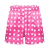 Mens Love Heart Print Soft Boxer Shorts Lightweight Loose Sports Short Pants Sleepwear Beachwear