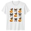 Halloween Witch Duck Pumpkin Bow Unisexs TShirt Ducks Halloween Gift For Her