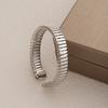 Metal Style Personalized Snake Bone Bracelet Collar Exaggerated Opening Design Jewelry Wide Edge Vertical Pattern Necklace