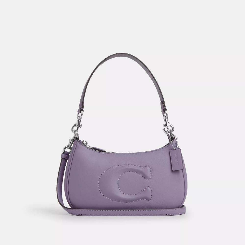 

Сумка через плечо Coach Teri серебристый светло-фиолетовый