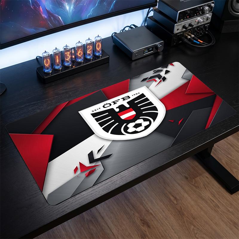 Austria Football Crest Mouse Pad, Extended Non Slip Rubber Desk Mat for Gaming Office Laptop Fan Gift
