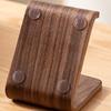 Multifunctional Solid Wood Phone Holder Front Desk Business Card Display Rack Creative Home Office Desktop Decoration