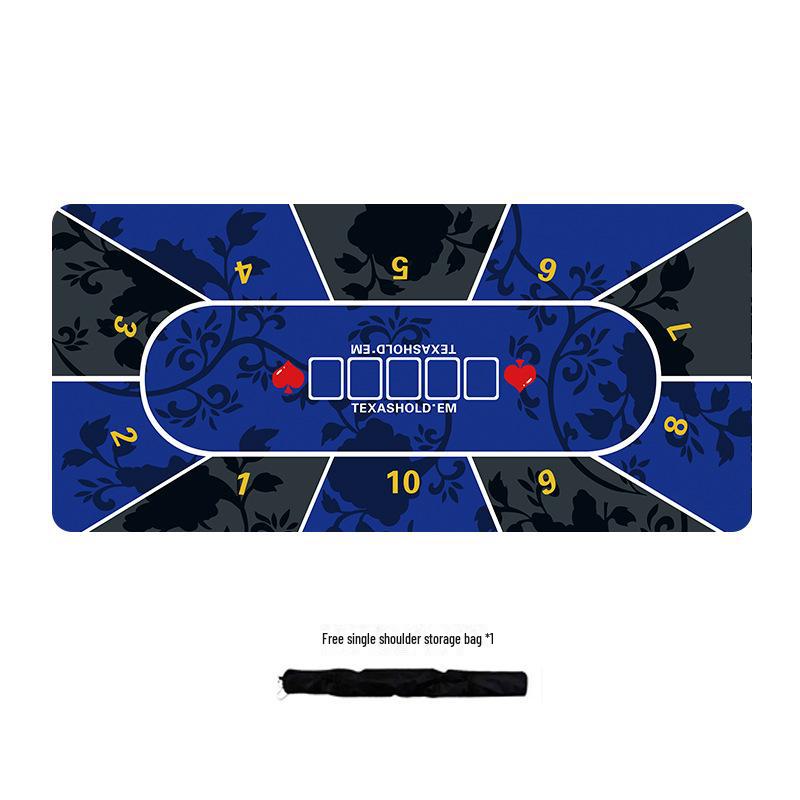 Texas Hold'em Silent Non-slip Poker Table Mat - Thickened Family Party Card Cloth, TikTok Style, Extra Large