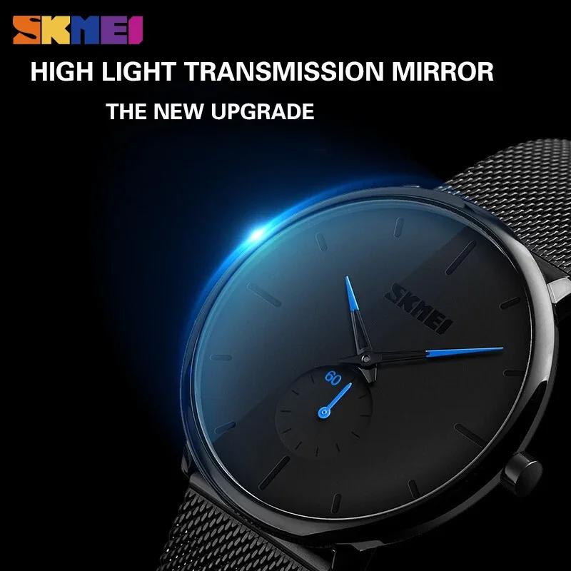 SKMEI 30M Waterproof Big Dial Display Quartz Watch Relogio Masculino Fashion Men Watch Quartz Wristwatches Women Watches 9185