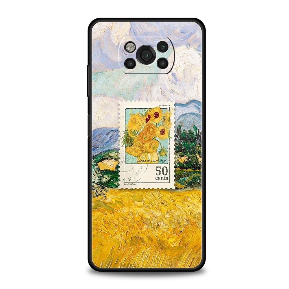 Θήκη Κινητού Τέχνη Van Gogh με Αστροφώτιστο Ουρανό Για Για Xiaomi Poco X6 X5 Pro X4 X3 NFC F5 Pro F4 F3 GT M5 M4 Pro 5G M3 C51 C50 C55 Κάλυμμα