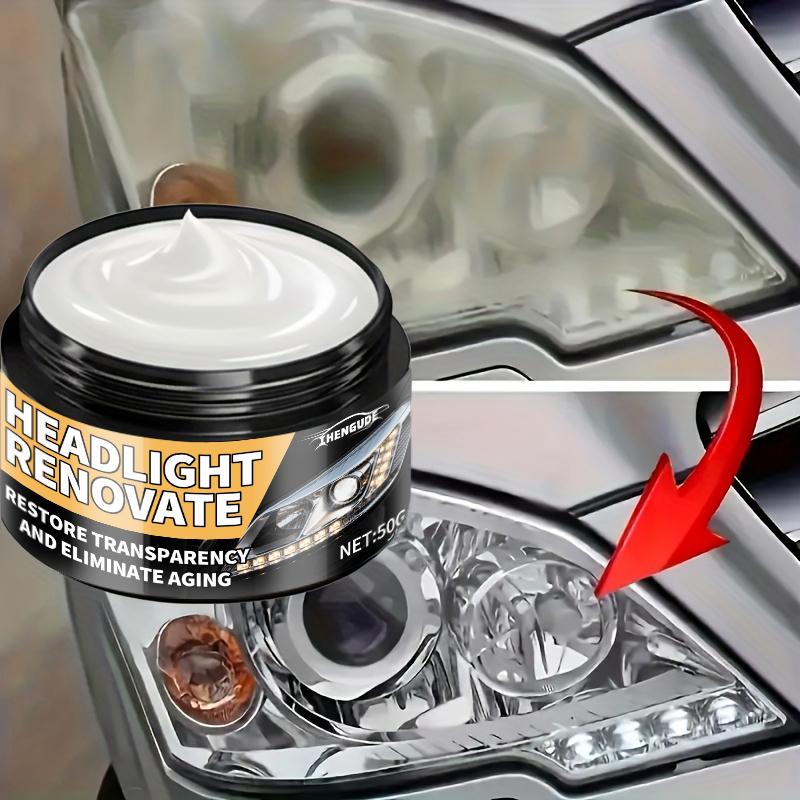 Car Headlight Repair and Polishing Kit, Headlight Scratch Removal and Repair Cleaning Paste, Oxidation Removal Headlight Polishing Liquid