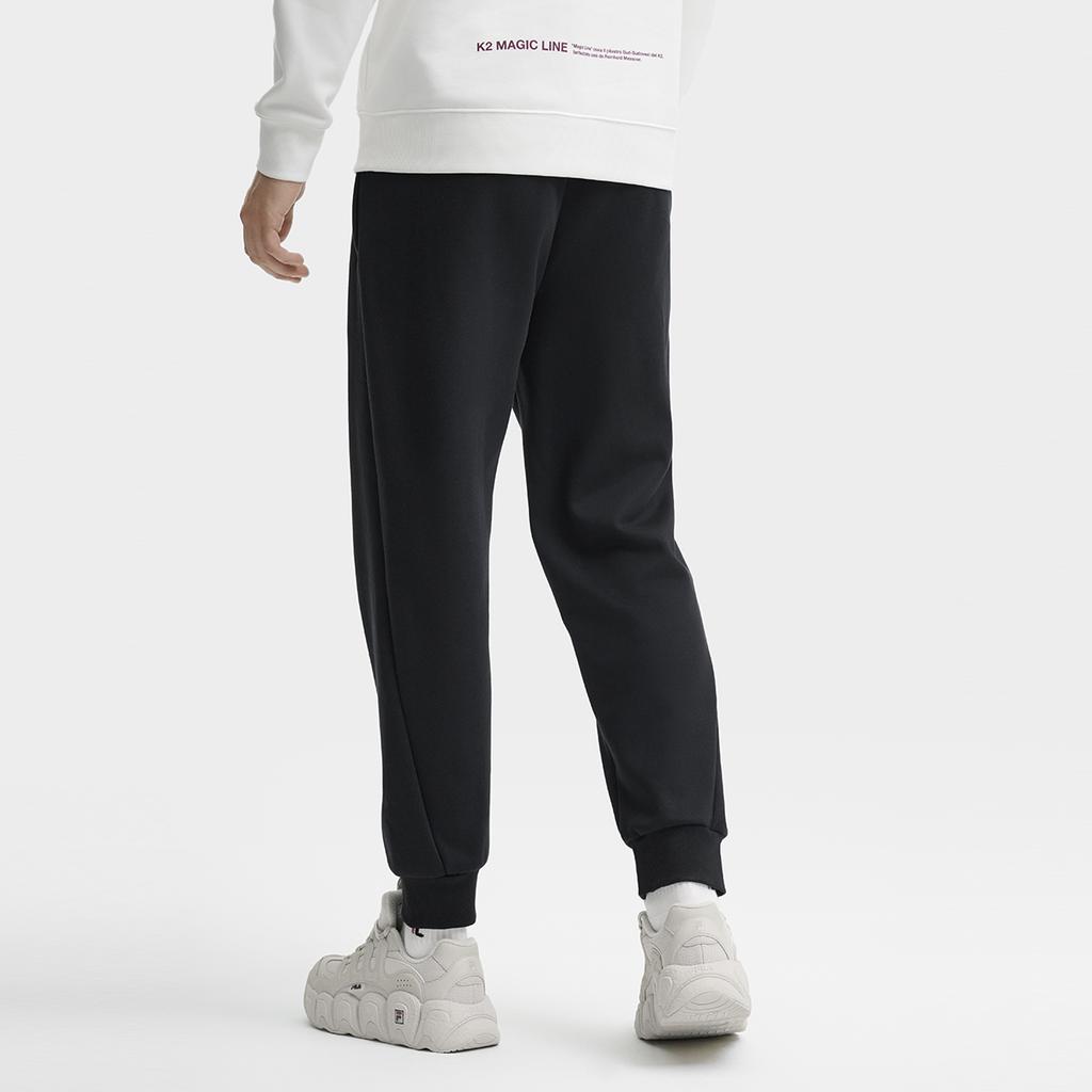 New FILA Knitted Sweatpants Men's Jet Black F11M449601FBK