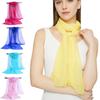Luxury Brand Designer Chiffon Scarf Sunscreen Long Shawl Wrap  For Summer Women Accessories