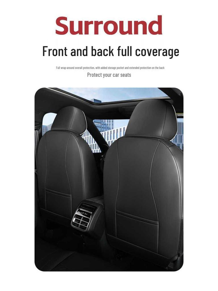 Universal Perforated Leather Car Seat Cushions for Haval H6L, All-Season, Full Surround, Fits 26 Models