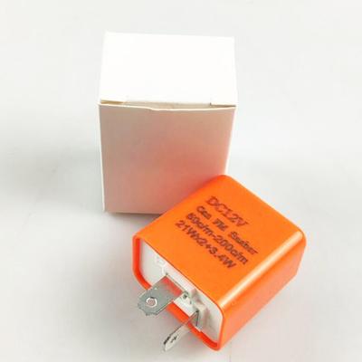 2 Pin Electronic Flasher Relay ABS 12V LED Flasher Relay Adjustable Frequency Motorbike Accessories Blinker Indicator Relays