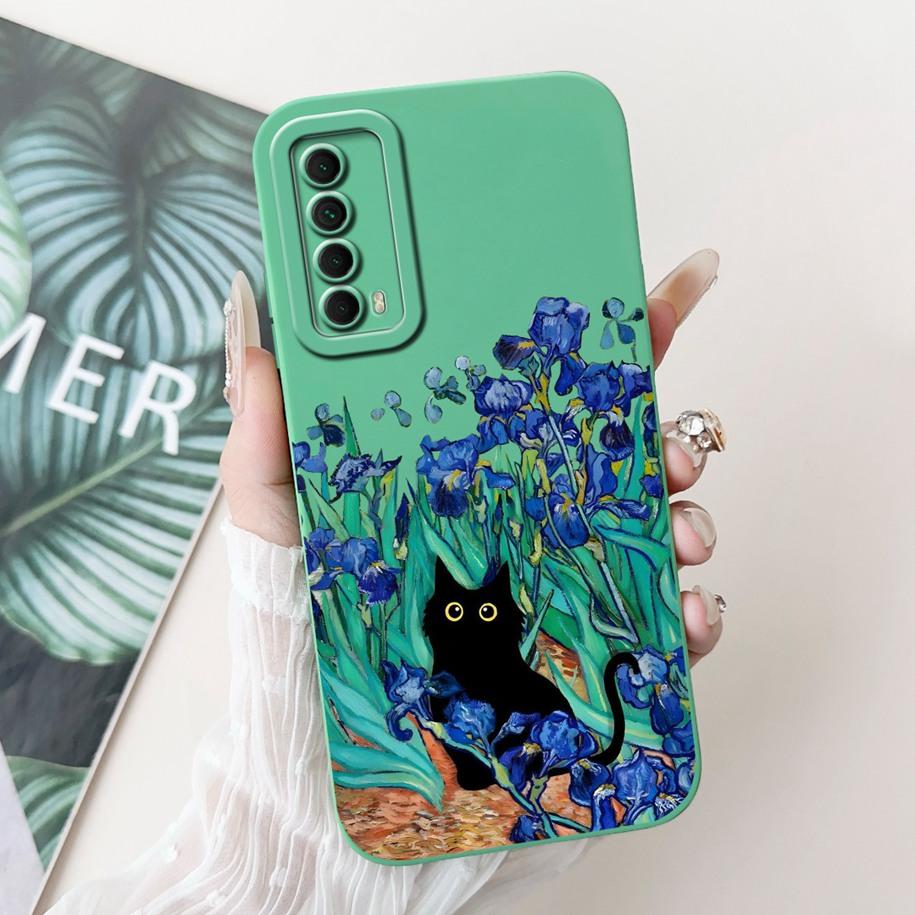 For Huawei P smart 2021 Case New Soft Silicone Cover For Huawei PSmart 2021 PPA-LX1 Phone Cover on Huawei Y7a Enjoy 20 SE Bumper