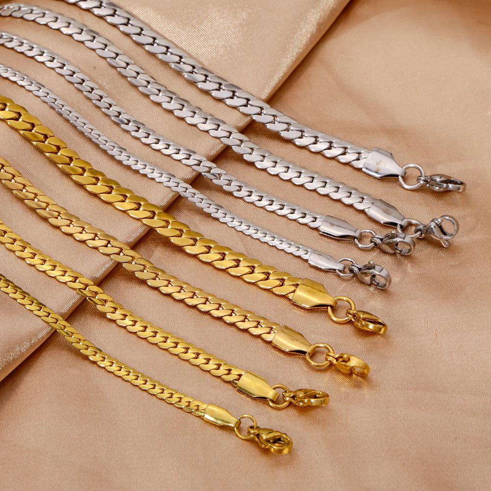 Titanstahl Europäisch-Amerikanisches Unisex Glattes Armband - Leichter Luxus Galvanisierter Schmuck