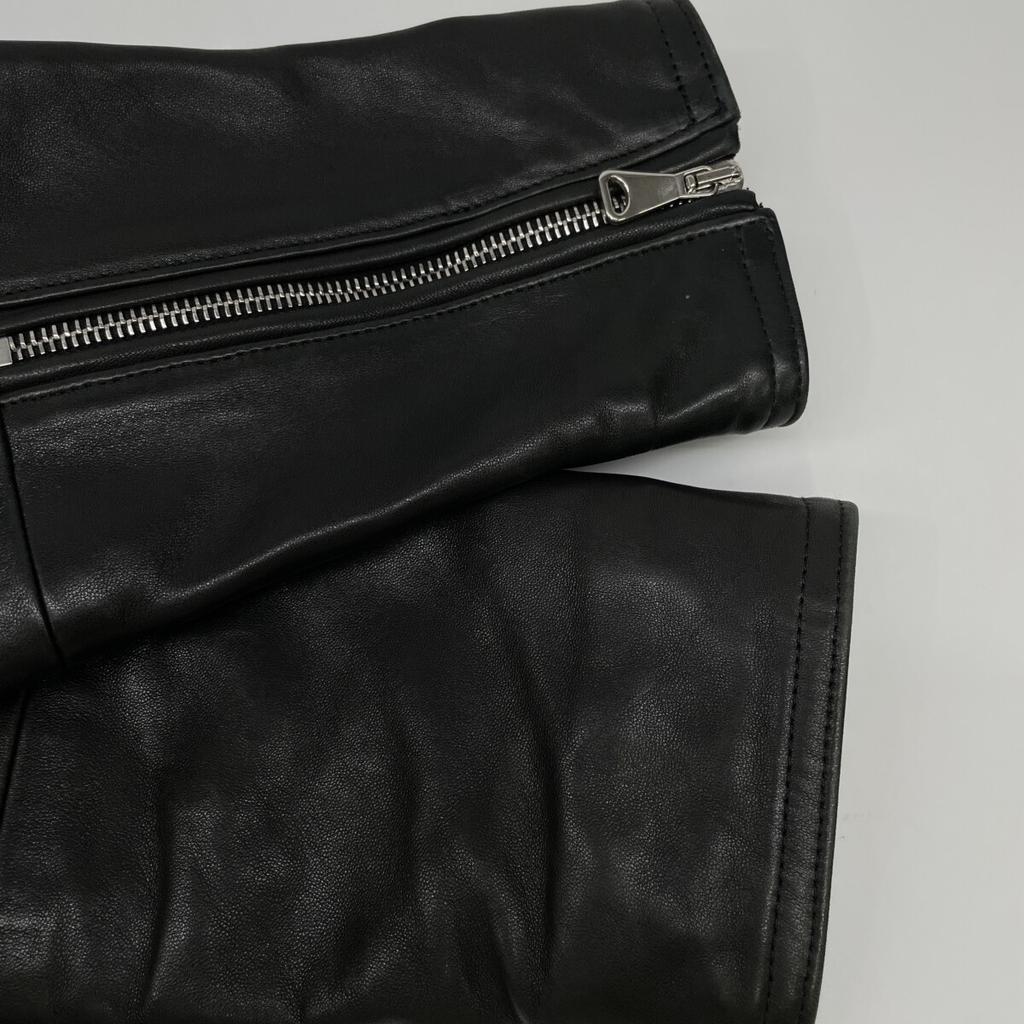 EMMETI GIAPPONE-078 JURI Black Lambskin Single Rider Jacket Jacket 46 blackUsed