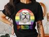 Old English Sheepdog Pride Dog T-Shirt, Colorful Rainbow Pet Lover Tee, Unisex LGBTQ Support Shirt, Gift for Dog Owners