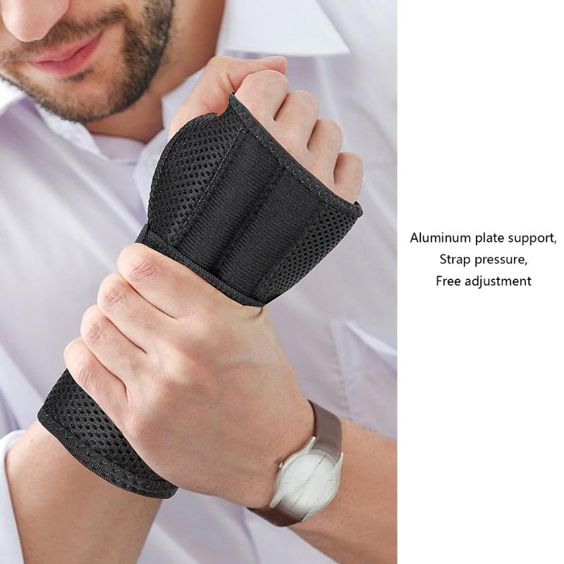 Ergonomic Left and Right Hand Wrist Splint Wrist Brace Adjustable Strap Systems Comfort Padding for Daily Activities