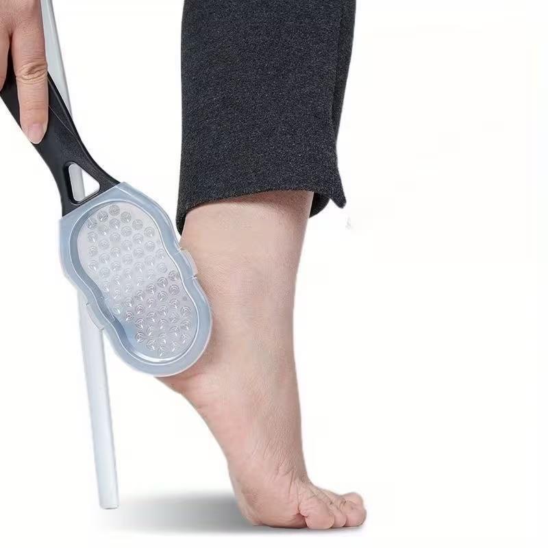 Xiaomi 2PCS Stainless Steel Foot File – Splash-Proof, Ergonomic Handle, Coarse/Fine Grit for Home Spa & Gift