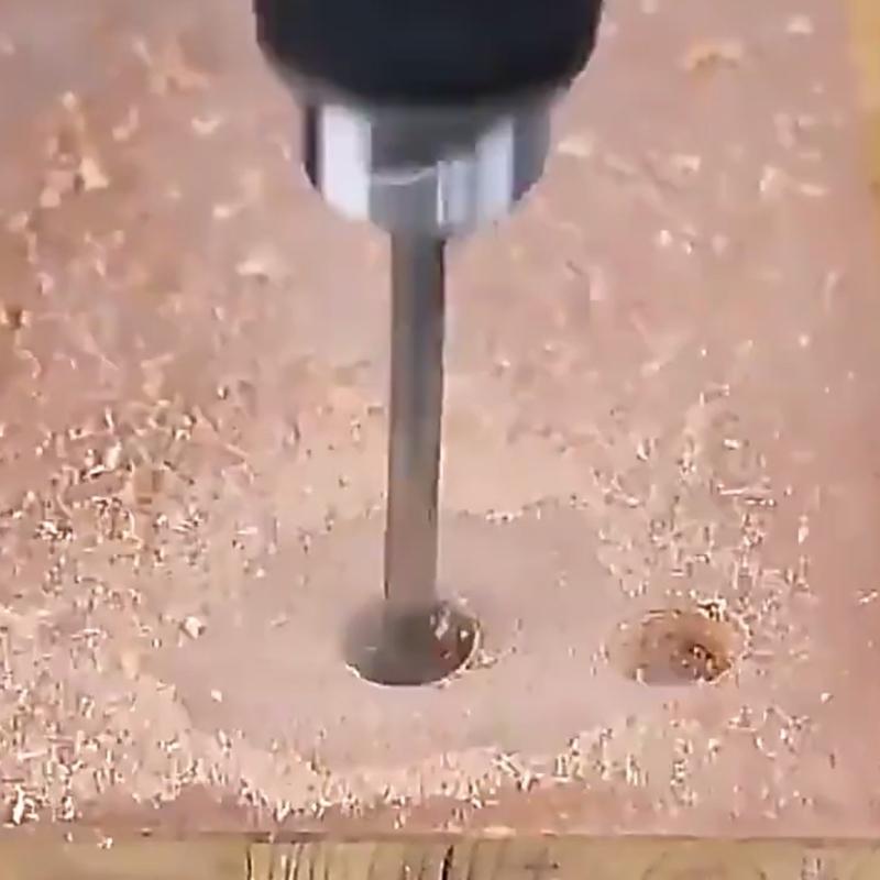 Durable Flat Wood Drill Bit Set With Enhanced Edge Geometry For Effortlessly Boring In Multiple Power Drill Types