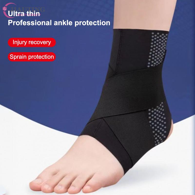 1*Adjustable Ankle Brace Breathable & Comfortable Elastic Ankle Support Sleeve Running Basketball Volleyball Foot Tendon Support