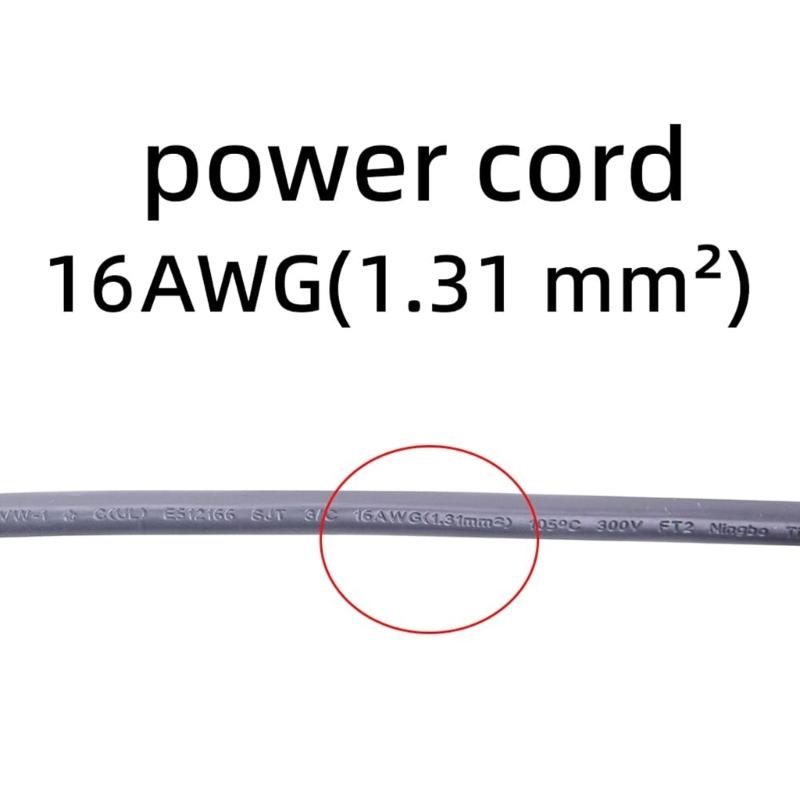 Flexible Appliance Power Cable Reinforced None Tangles Compact Dishwasher Replacement Power Cord for SMZPC002UC