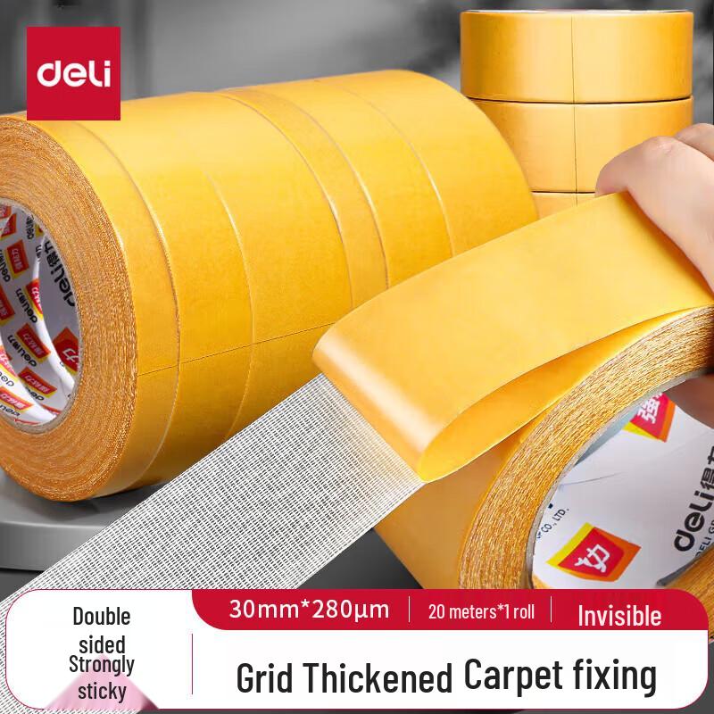 Deli Heavy-Duty Double-Sided Fabric Tape
