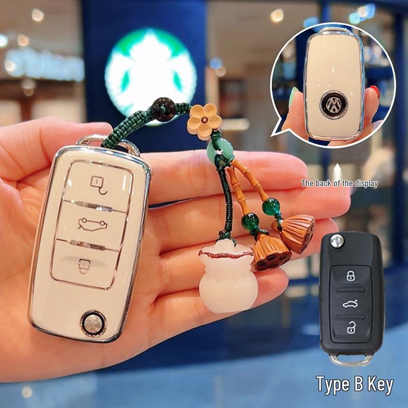 Volkswagen Key Covers Fit: Magotan, Passat, Sagitar, Polo, Bora, Tharu, Tayron, Lavida, Tiguan, T-Roc